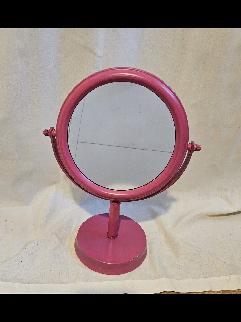 Small Double Sided Mirror Hot Pink